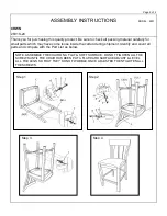 Предварительный просмотр 2 страницы Living Spaces Delfina 2831 Assembly Instructions