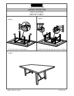 Preview for 2 page of Living Spaces DINING TABLE 305-P140240 Assembly Instructions