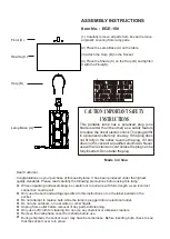 Предварительный просмотр 1 страницы Living Spaces EGE-100 Assembly Instructions