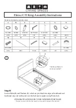 Living Spaces Eloise C/E King Assembly Instructions предпросмотр