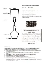 Living Spaces ENLP-001 Assembly Instructions предпросмотр