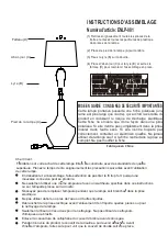 Предварительный просмотр 2 страницы Living Spaces ENLP-001 Assembly Instructions