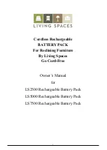 Living Spaces Freemotion LS2500 Owner'S Manual предпросмотр