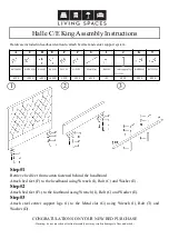 Living Spaces Halle C/E King Assembly Instructions предпросмотр