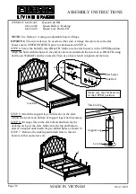 Предварительный просмотр 3 страницы Living Spaces IA222-422 Assembly Instructions Manual