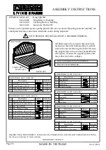 Living Spaces IA222-425 Assembly Instructions Manual предпросмотр