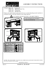 Living Spaces IB248-3025 Assembly Instructions Manual предпросмотр