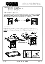 Предварительный просмотр 2 страницы Living Spaces IB248-3025 Assembly Instructions Manual