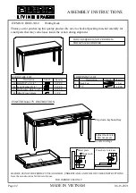 Предварительный просмотр 1 страницы Living Spaces IB248-3064 Assembly Instructions