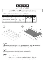 Предварительный просмотр 3 страницы Living Spaces Judith Day Bed Assembly Instructions