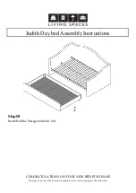 Предварительный просмотр 4 страницы Living Spaces Judith Day Bed Assembly Instructions