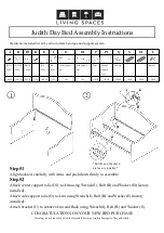 Living Spaces Judith Assembly Instructions предпросмотр