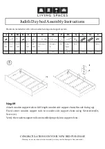 Предварительный просмотр 3 страницы Living Spaces Judith Assembly Instructions