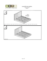 Предварительный просмотр 3 страницы Living Spaces LOGAN BED QUEEN 54003076 Assembly Instructions