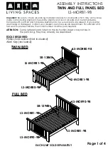 Living Spaces LS-MOR81-98 Assembly Instructions предпросмотр