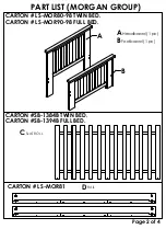 Предварительный просмотр 2 страницы Living Spaces LS-MOR81-98 Assembly Instructions