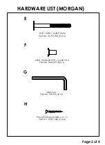 Предварительный просмотр 3 страницы Living Spaces LS-MOR81-98 Assembly Instructions