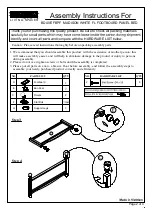 Предварительный просмотр 2 страницы Living Spaces MADISON BDAVEHBPF Assembly Instructions