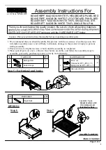 Предварительный просмотр 3 страницы Living Spaces MADISON BDAVEHBPF Assembly Instructions