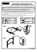 Living Spaces MADISON BDAVEHBPT Assembly Instructions предпросмотр