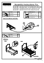 Предварительный просмотр 3 страницы Living Spaces MADISON BDAVEHBPT Assembly Instructions