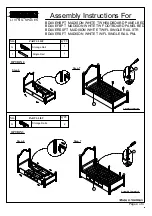 Предварительный просмотр 4 страницы Living Spaces MADISON BDAVEHBPT Assembly Instructions