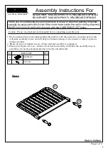 Living Spaces MADISON BDAVEHBSF Assembly Instructions предпросмотр