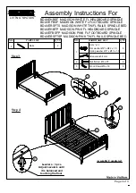 Предварительный просмотр 3 страницы Living Spaces MADISON BDAVEHBSF Assembly Instructions