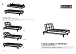 Предварительный просмотр 1 страницы Living Spaces Paige-Chaise Convertible 243787 Assembly Instructions