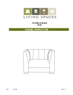 Предварительный просмотр 1 страницы Living Spaces PALERMO 288287 Assembly Instructions Manual