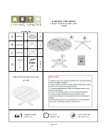 Living Spaces PARIS 51030769 Assembly Instructions предпросмотр