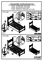 Предварительный просмотр 4 страницы Living Spaces PARIS - HEADBOARD TWIN PANEL Assembly Instructions