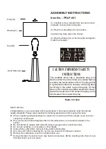 Living Spaces PRLP-001 Assembly Instructions предпросмотр