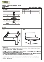 Living Spaces SANIBEL 284568 Assembly Instruction предпросмотр