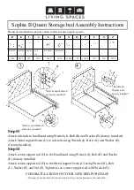 Предварительный просмотр 2 страницы Living Spaces Sophia II Queen Storage bed 255543 Assembly Instructions