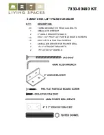 Living Spaces SUMMIT DESK LOFT 7030-00480 Assembly Instructions предпросмотр