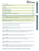 Preview for 3 page of Living 064-3178-8 Homeowner'S Manual