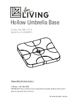 Living S-UB509PPL Assembly Instructions Manual preview