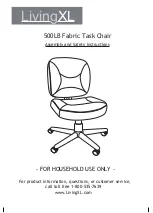 Предварительный просмотр 1 страницы LivingXL 500LB Fabric Task Chair Assembly And Safety Instructions