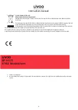 Предварительный просмотр 10 страницы Livoo DOC231 Instruction Manual