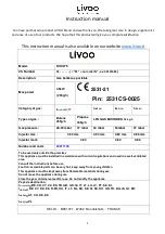 Предварительный просмотр 4 страницы Livoo DOC275 Instruction Manual