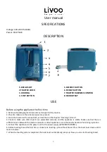 Предварительный просмотр 8 страницы Livoo DOD162 User Manual