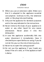 Предварительный просмотр 4 страницы Livoo DOM323 Instruction Manual