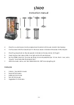 Предварительный просмотр 14 страницы Livoo DOM323 Instruction Manual