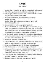 Предварительный просмотр 3 страницы Livoo DOM402 User Manual