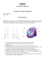 Предварительный просмотр 6 страницы Livoo DOP137 Instruction Manual