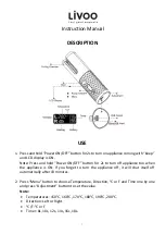 Preview for 6 page of Livoo DOS179 Instruction Manual