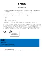 Предварительный просмотр 4 страницы Livoo TEA279 User Manual