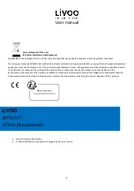 Preview for 3 page of Livoo TEA280 User Manual