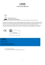 Предварительный просмотр 5 страницы Livoo TEC582 Instruction Manual